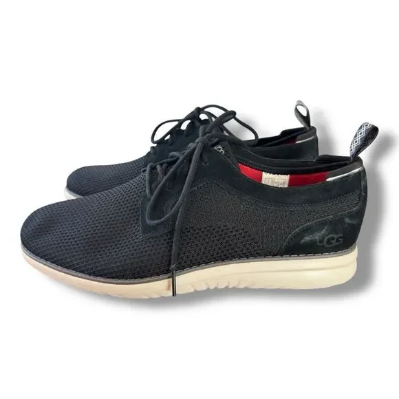 UGG Union Derby Hyperweave Black Running Casual Oxford Fashion Men’s Size 12